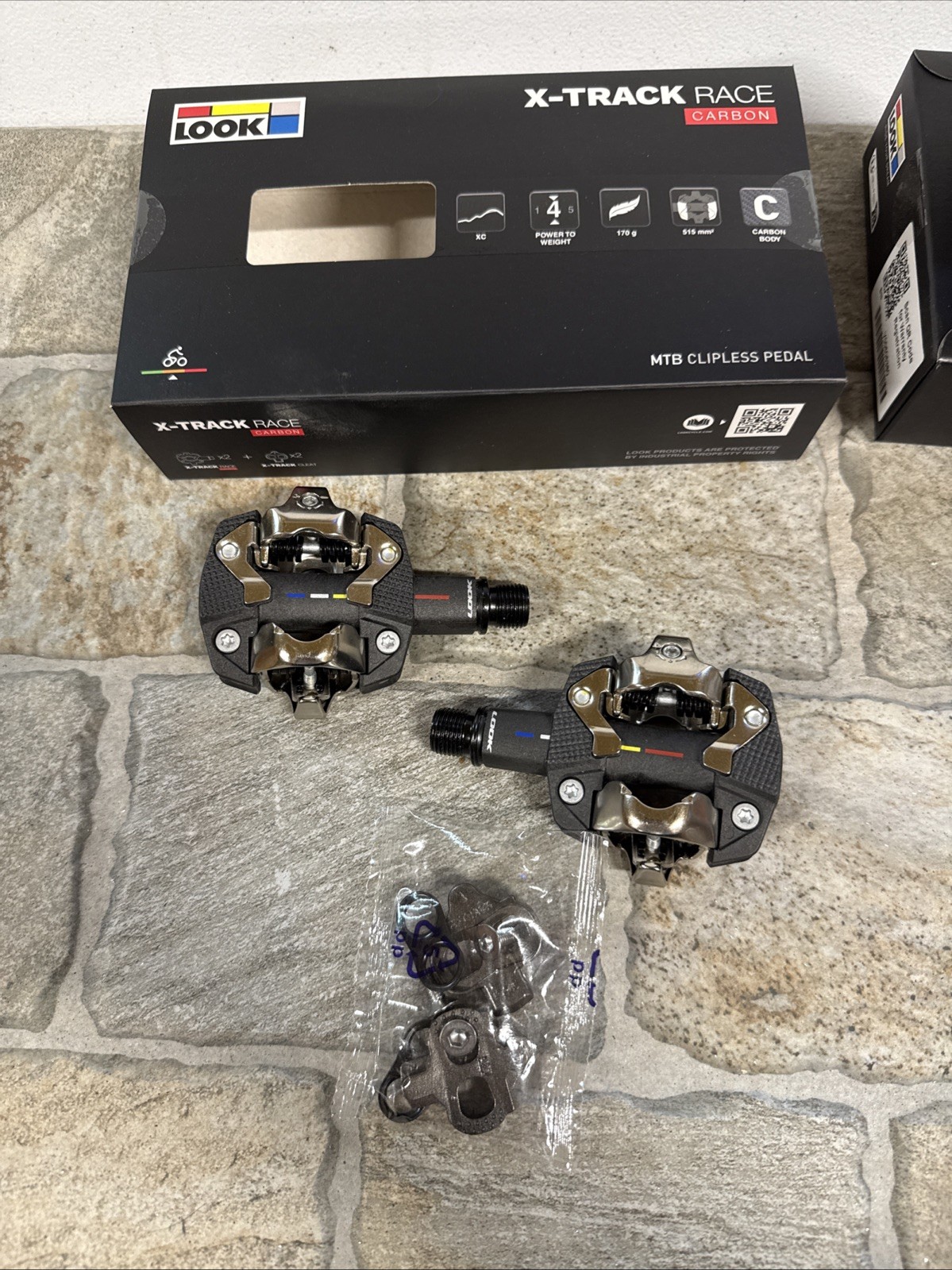 Look X-track Race Carbon Mtb Clipless Pedals And Cleats NIB (NW)