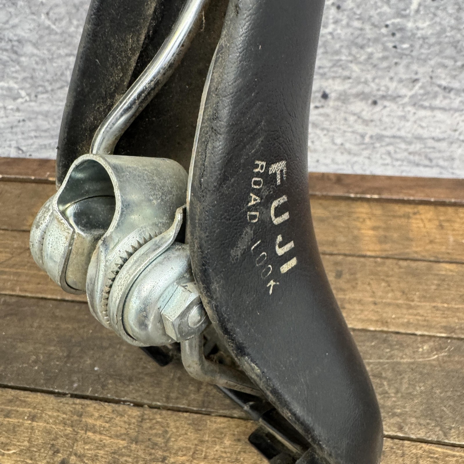 Vintage Fuji Road Look Bicycle Saddle Seat Black Road Racing Bike 70s 80s