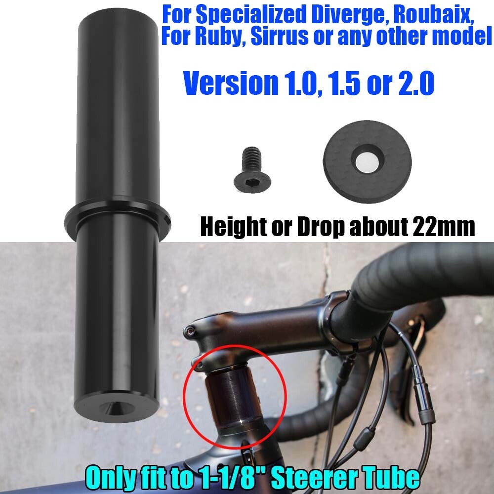 For Roubaix Sirrus Diverge Version 1.0,1.5,2.0 Aluminum Shock Stem Replacement
