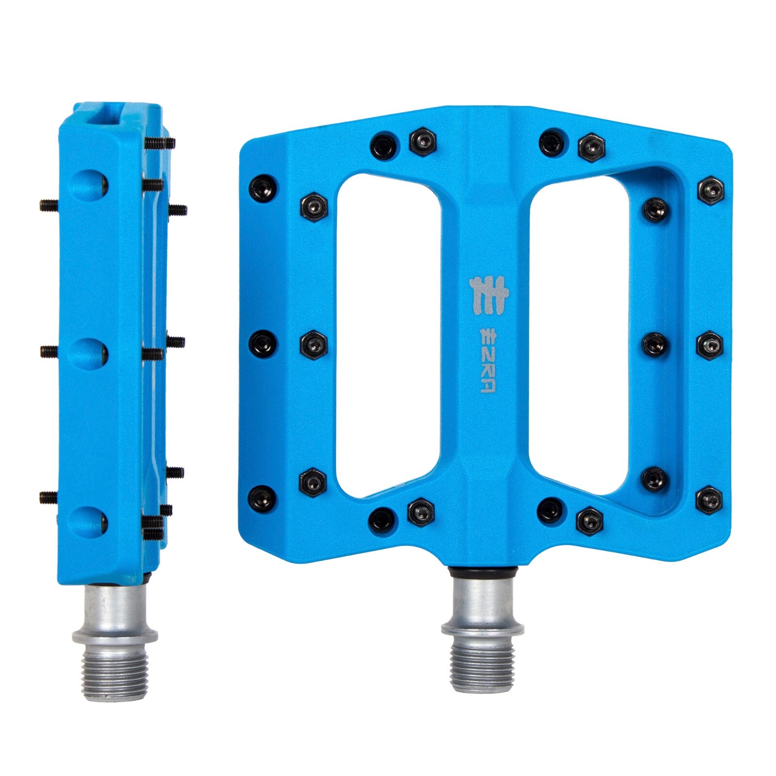 EZRA BMX Flats Plus Bike Pedal – 9/16″ Chromoly Sealed Axle – Metal Pins
