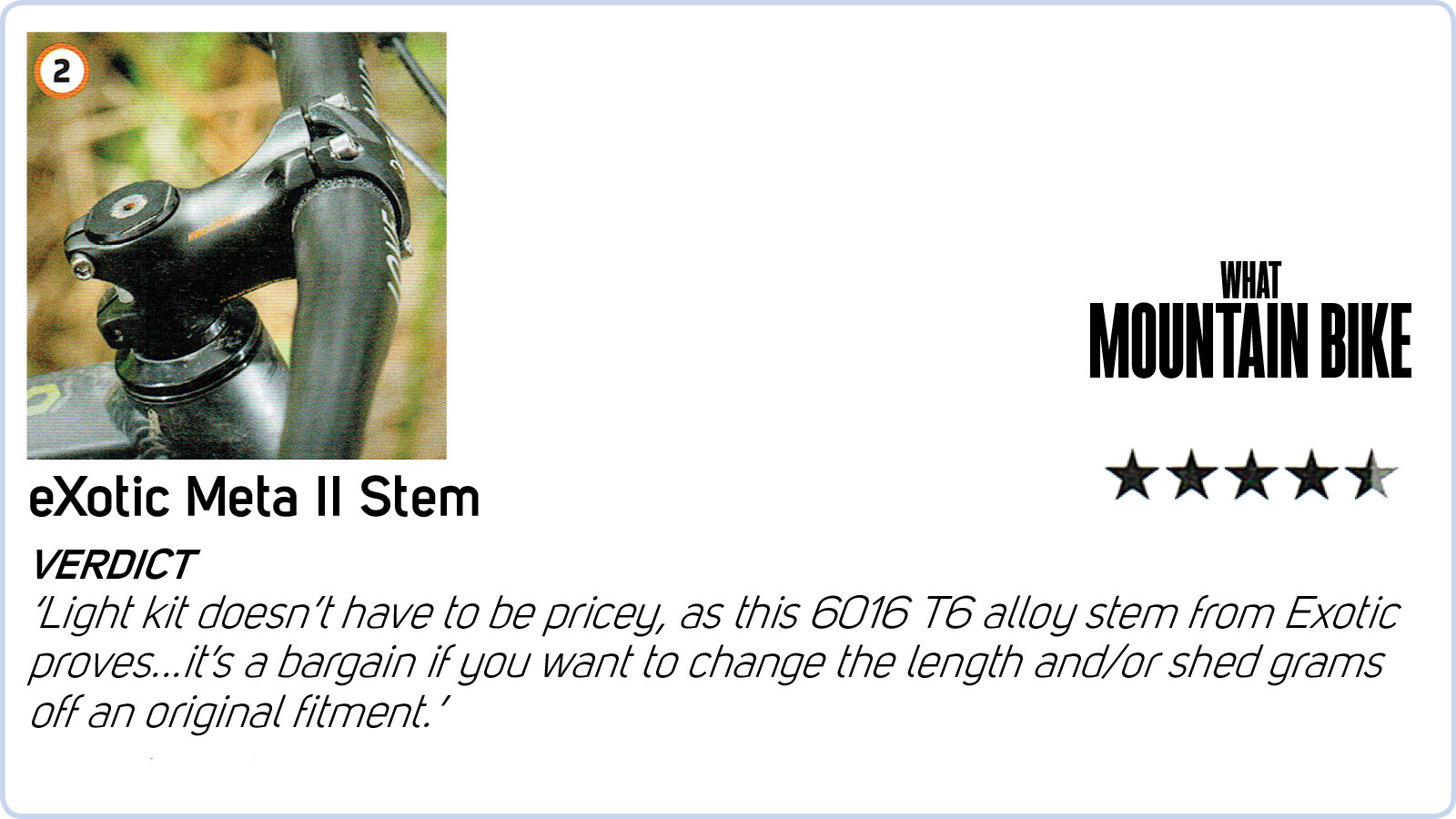 eXotic Enduro Stem, 50mm or 65mm. Purpose built for Enduro Racing & All Mountain