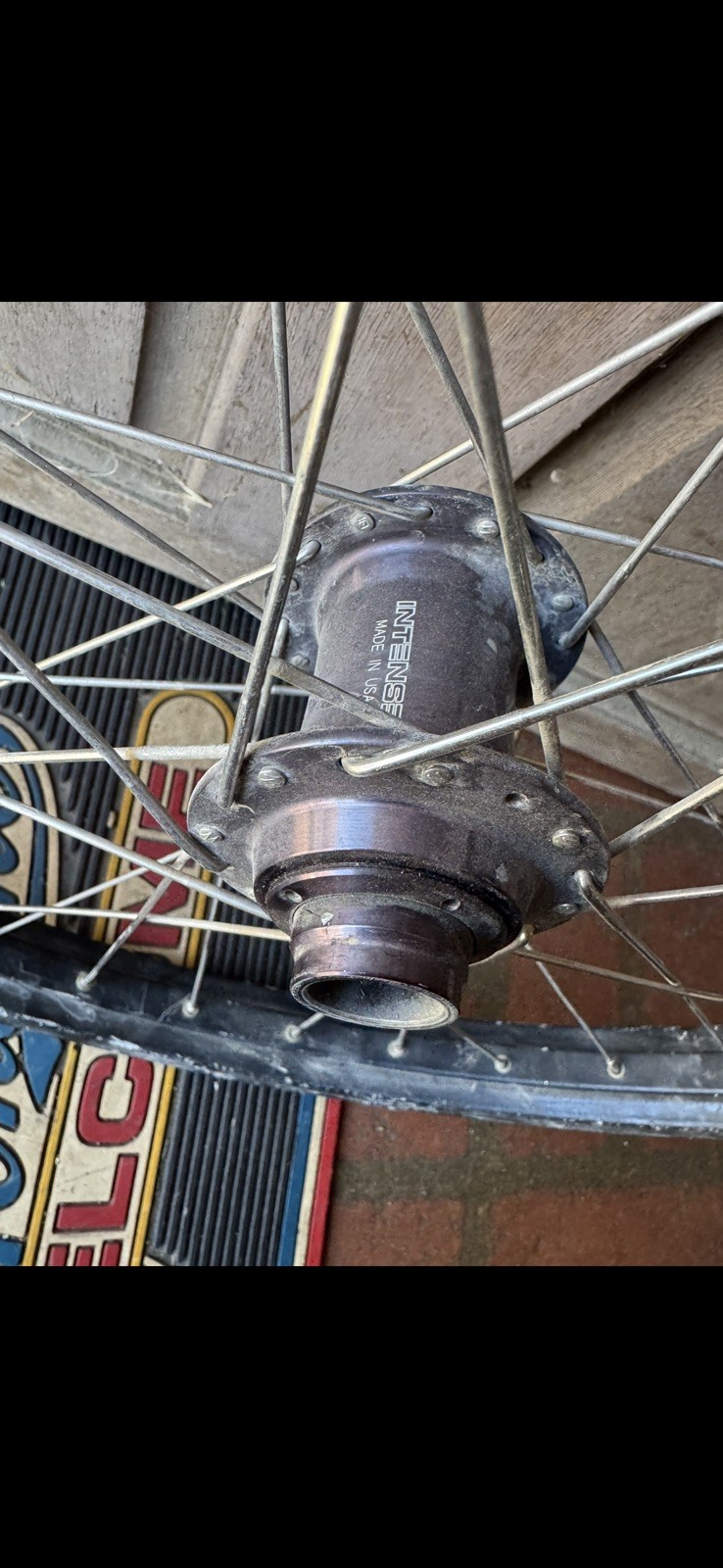 Vintage Intense Hadley Front Hub Black Mountain Bike Downhill 26″ DH USA