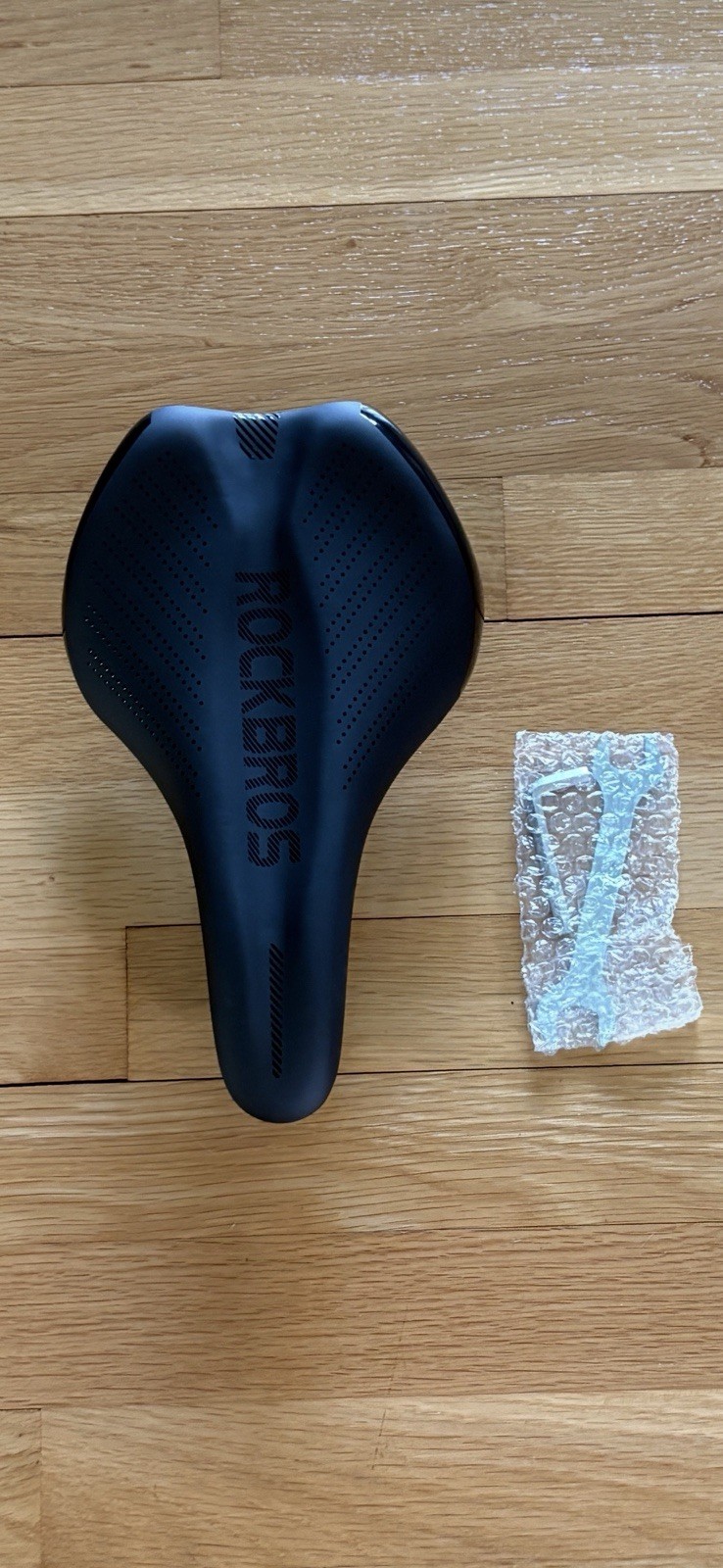 RockBros Universal Comfort Bicycle Saddle Black Synthetic Alloy w/ Tool
