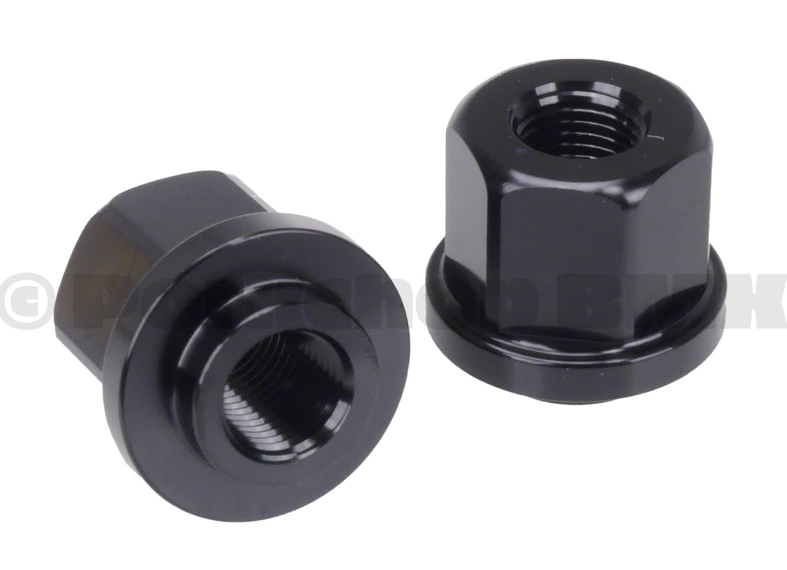3/8″ X 26T ADAPTER axle nuts to fit 14mm drop outs (PAIR) BLACK