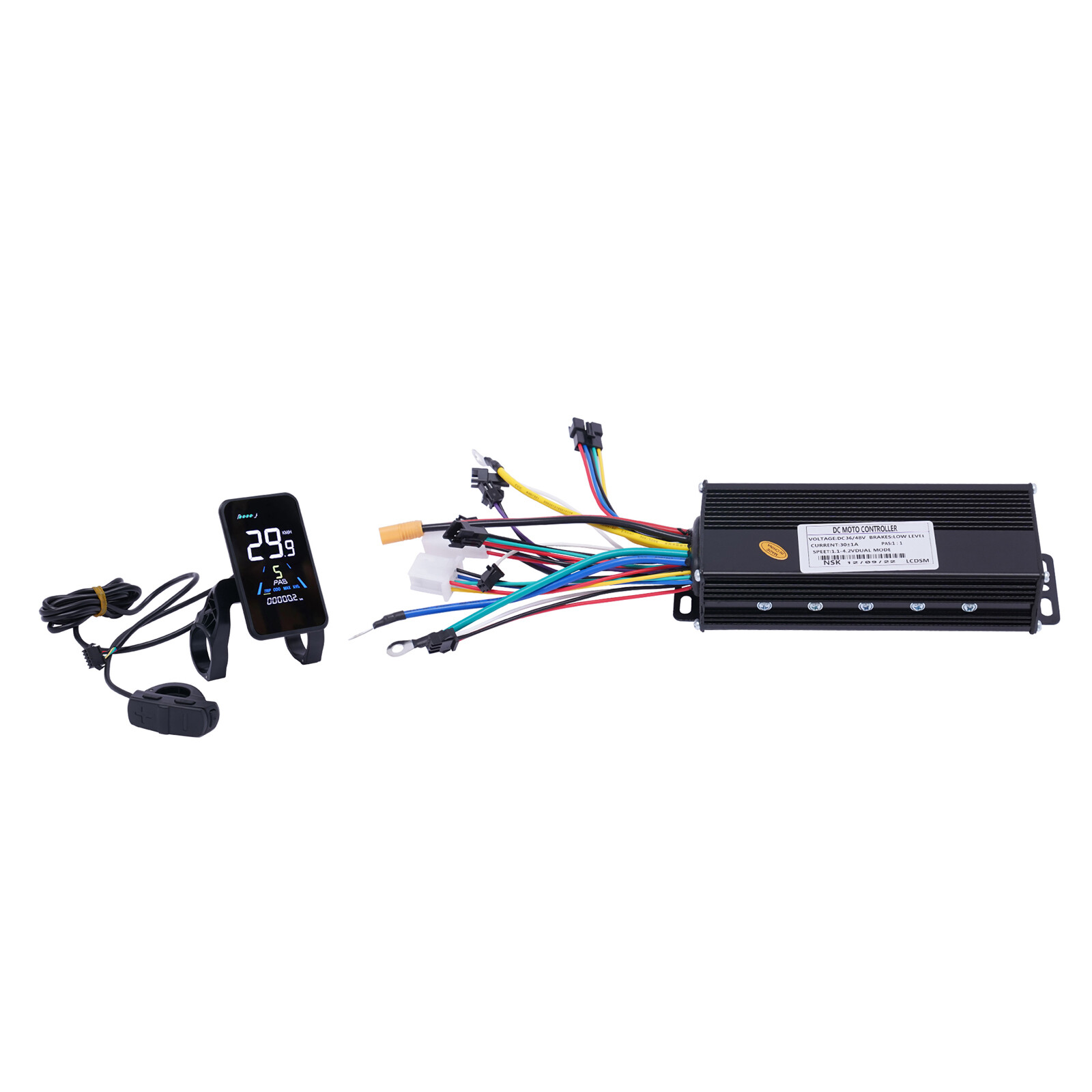 1200W 48V Electric Bicycle eBike Scooter Brushless Controller Kit LCD Display