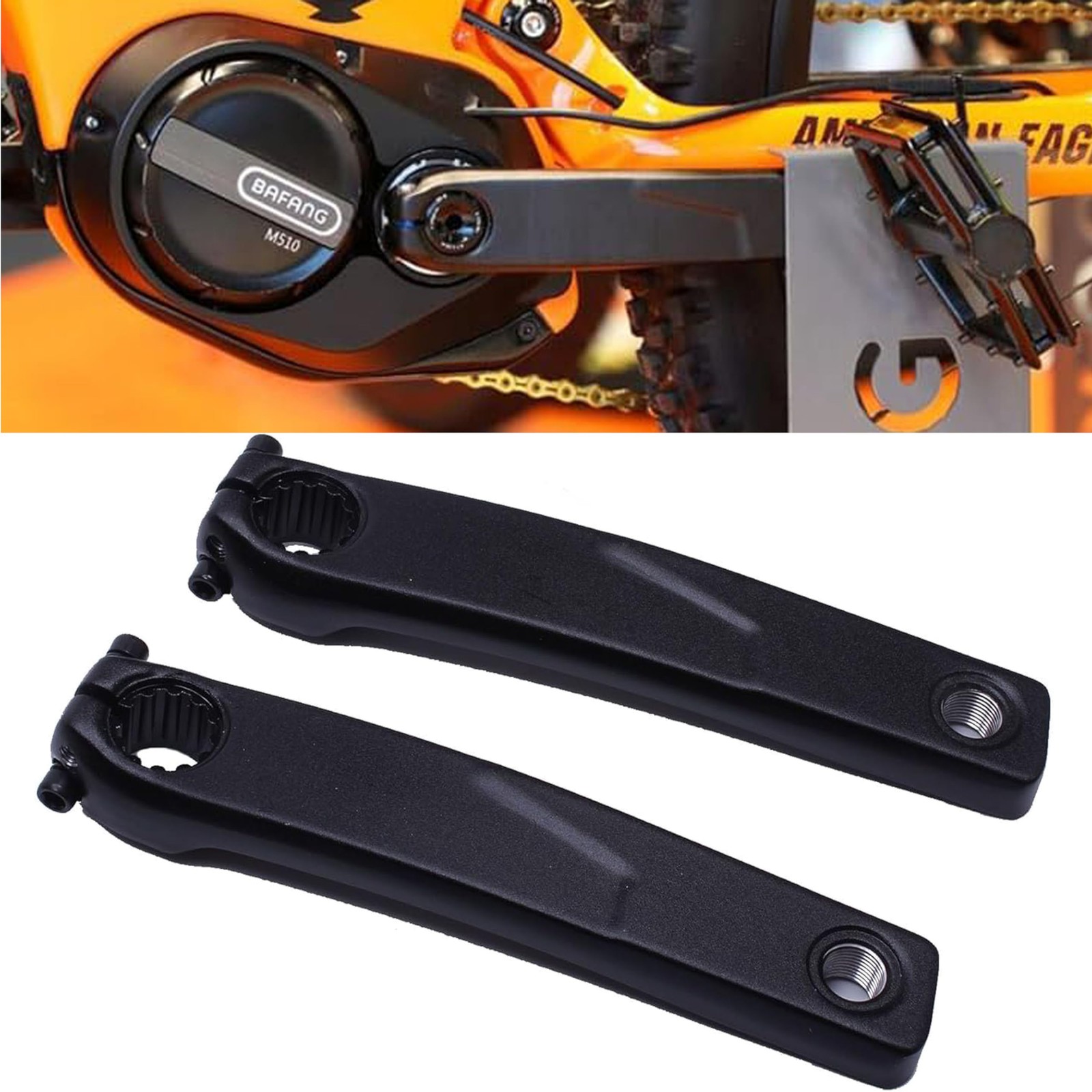 Electric Bicycle Crank Arm 152mm Replacement Left Right Ebike Crankarm Part