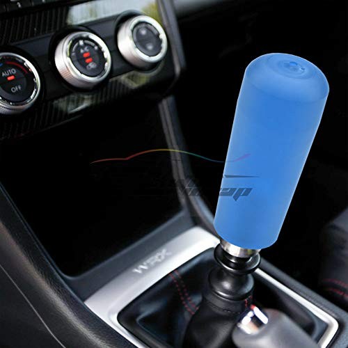 Blue Shift Knob Stick Frosted Matte Crystal Bubble Long Throw 20cm Matte Blue