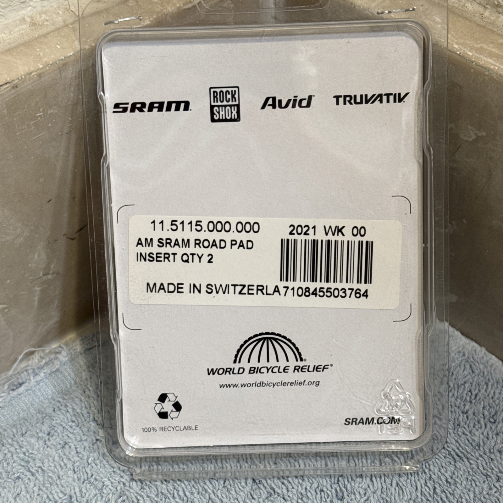 SRAM by SwissStop Road Brake Pad Inserts- NEW – 1 Pair [caw]