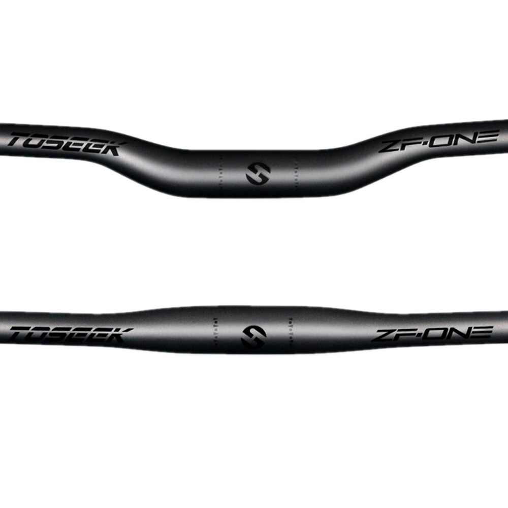 TOSEEK Carbon Bicycle Handlebar Mountain Bike Flat Bar Rise Bar 31.8*600-760mm