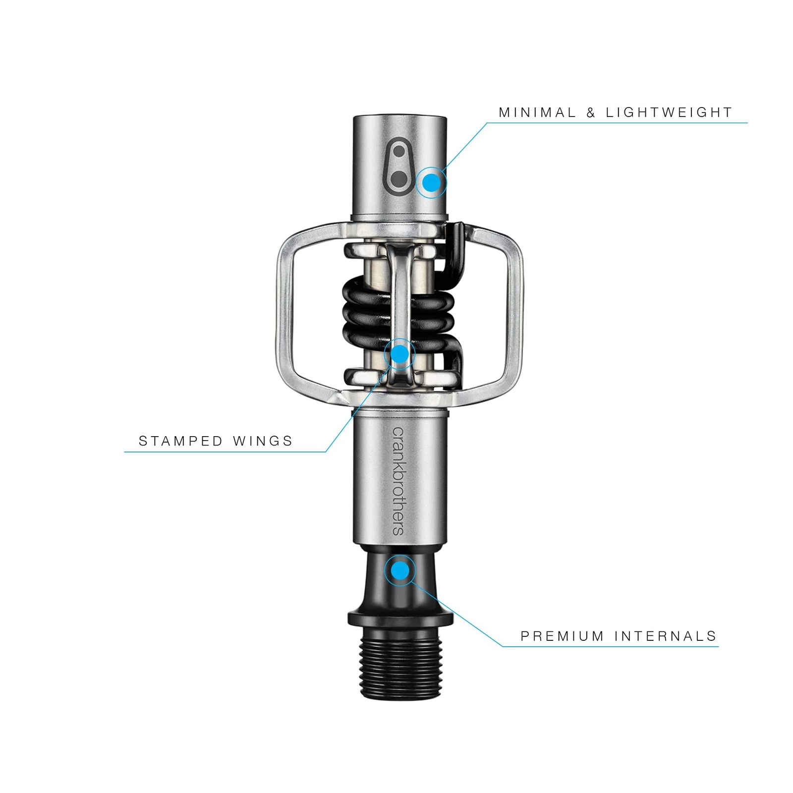 Crankbrothers Eggbeater MTB Clip-in Pedals – Minimal, Lightweight XC/Gravel P…