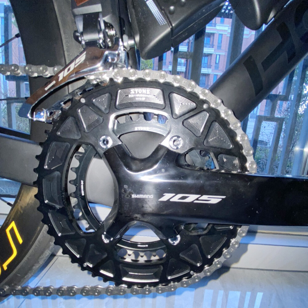 STONE Double Chainring BCD110 4 Arm for SHIMANO R7100 R8100 R9200 Road Bike Ring