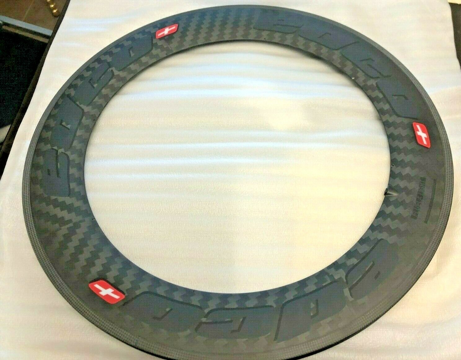 1 Edco Carbon Fiber 85mm Tubular Fluela 16 Hole Rim No Spokes No Nipples No Hub