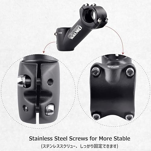 Bike Stem 31.8mm 90mm Adjustable 0-45 Degree MTB Road BMX Handlebar