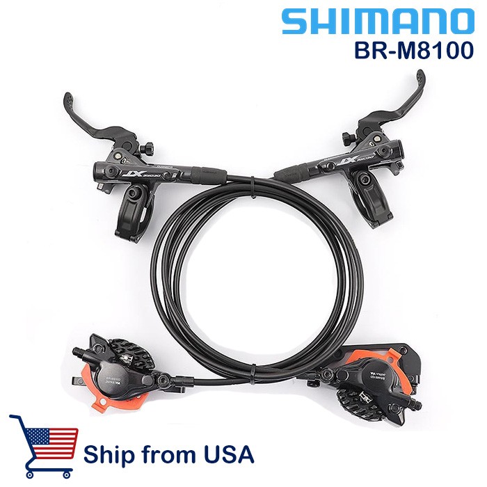 Shimano XT BL BR-M8100 Hydraulic Disc Brake Set Levers Pair Front Rear J03A