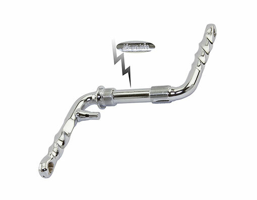 Bicycle Original Lowrider W LOGO One Piece Crank 4-1/2″ Twisted Chrome Lowrider