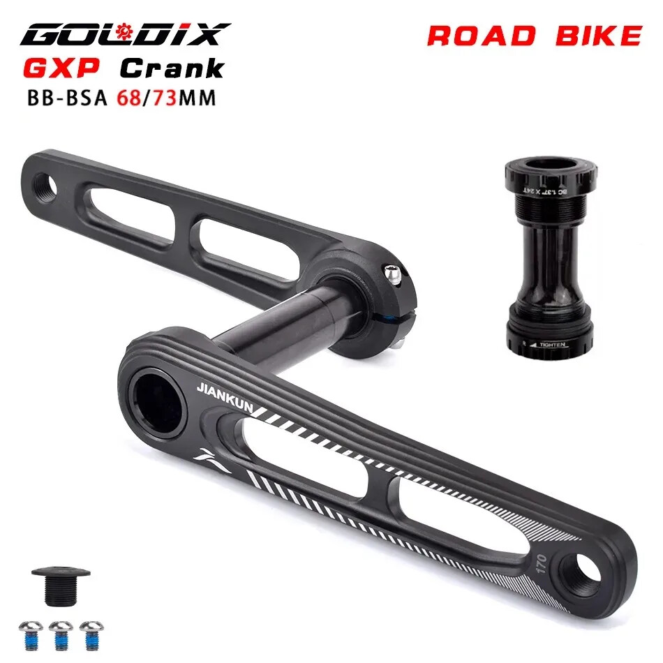 165mm/170mm Ultralight Road Bike Crank Bicycle Crankset Double Chainring 50-34T