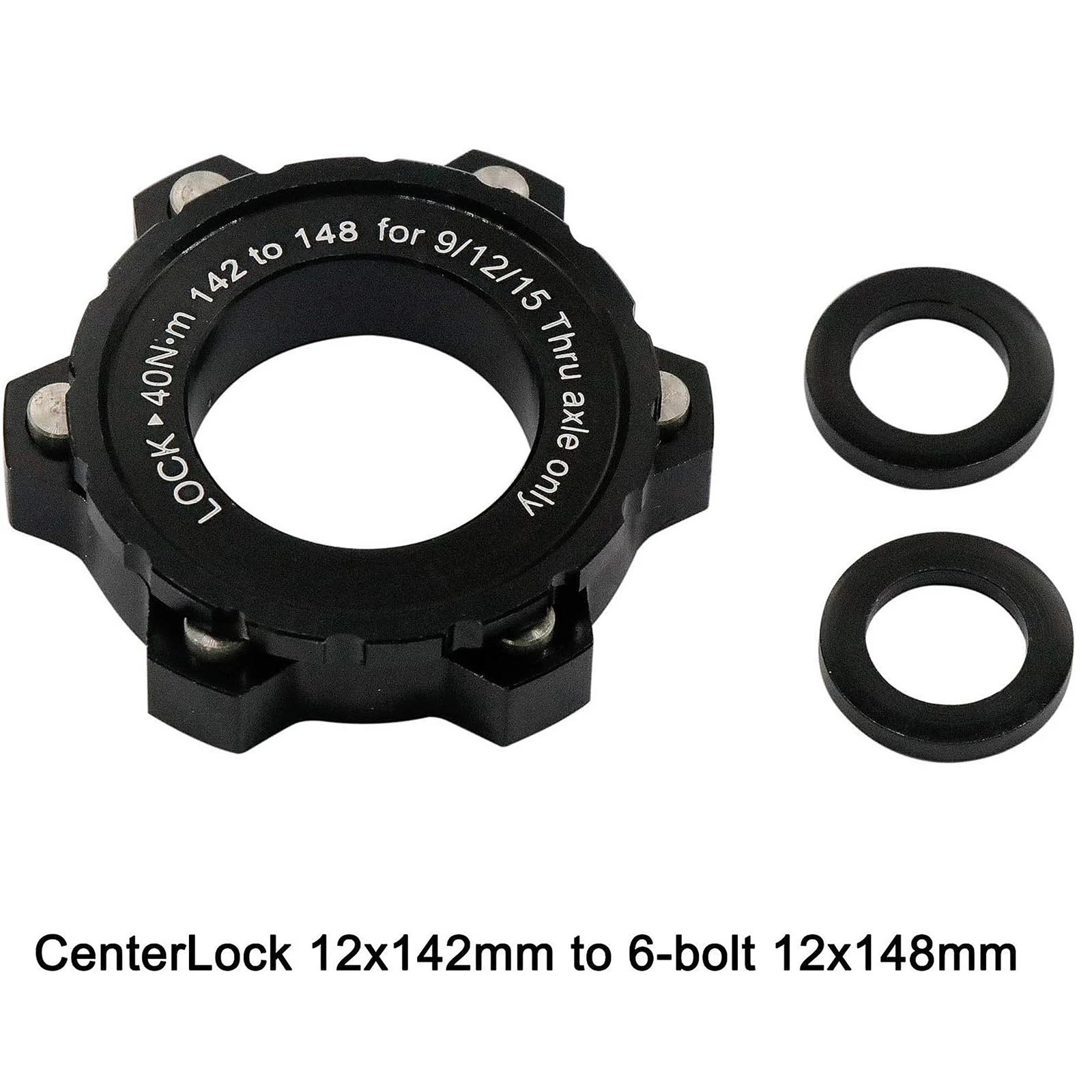 Centerlock to 6 Bolt Brake Adapter Hub Conversion Compatible with Shimano MTB