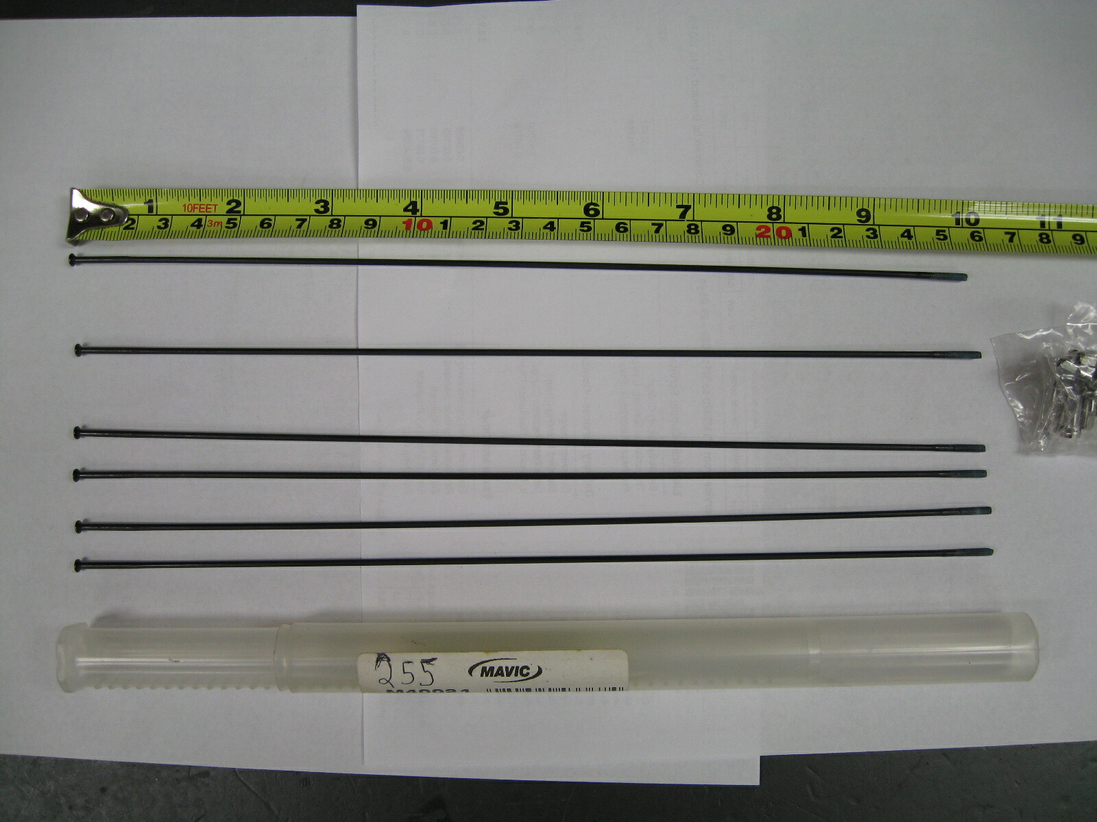 MAVIC straight spokes Round 255 MM 6pcs