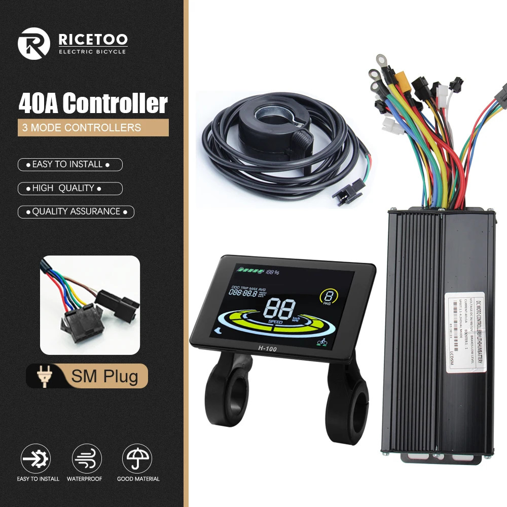 Ebike 3 Mode Controller Sine Wave Controlle 17A 26A 30A 40A with Display