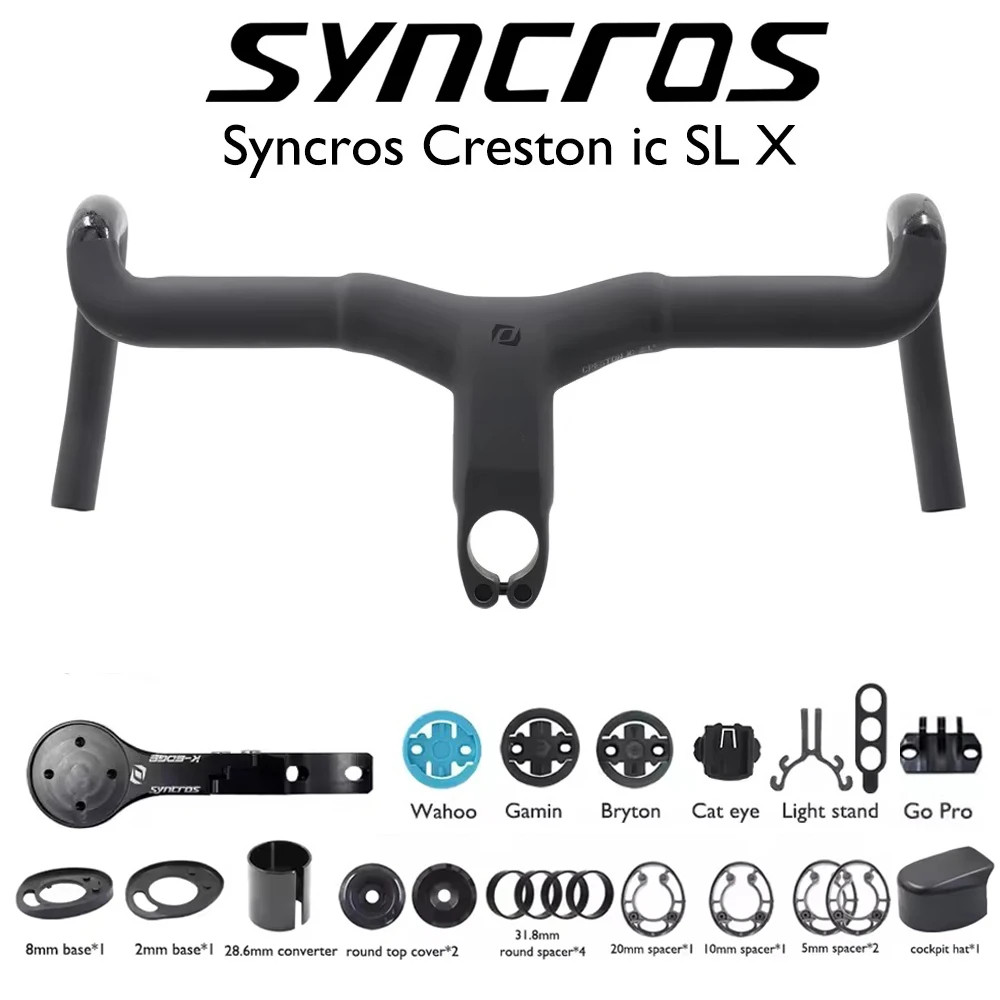 Carbon Fiber Gravel Road Bike Integrated Handlebar Full Internal Cable Drop Bar