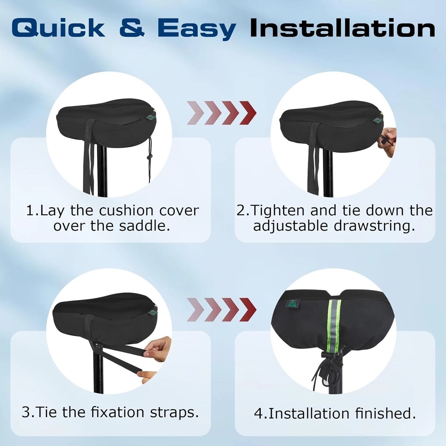 Waterproof Gel Bike Cushion – Anti-Slip & Moisture-Wicking for Ultimate Comfort