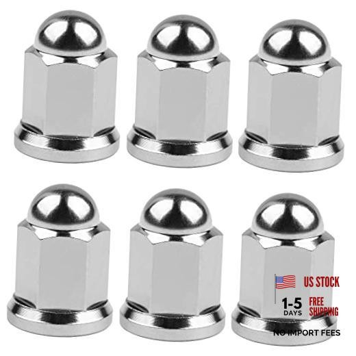 Titanium M8 M10 Dome Head Acorn Nuts for Bicycle Motorcycle Exhaust M6 Silver