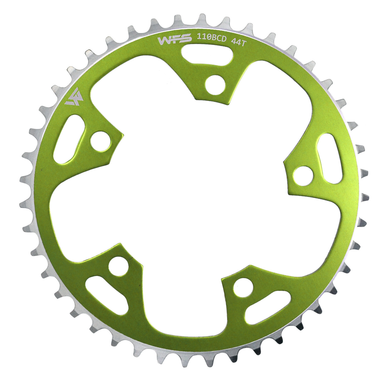 WFS Pulsar Chainring 44T 1/8″ 110mm Old School BMX Single Speed Fixie , Green