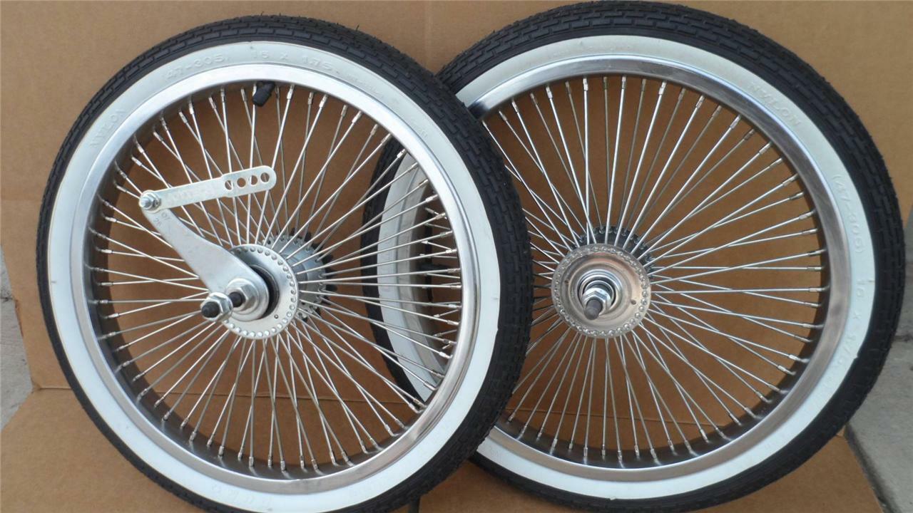 16″ Lowrider Bicycle Dayton Wheels 68spoke BMX Schwinn w/ Tires & Tubes 16×1.75