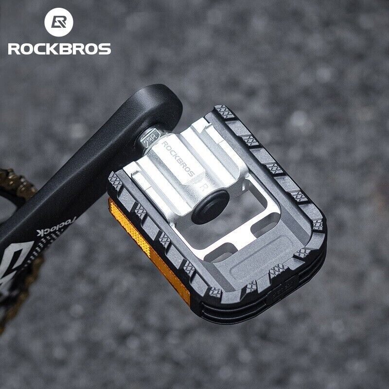 ROCKBROS Folding Bike Pedals MTB Road Pelin Pedals 2Pcs Anti-Slip Quick-Release