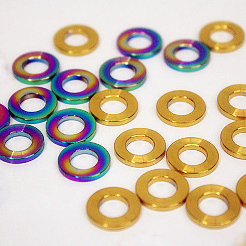 10pcs M5 M6 M8 M10 Titanium Alloy Shim Sheet Flat Gaskets Bolts screws Washers