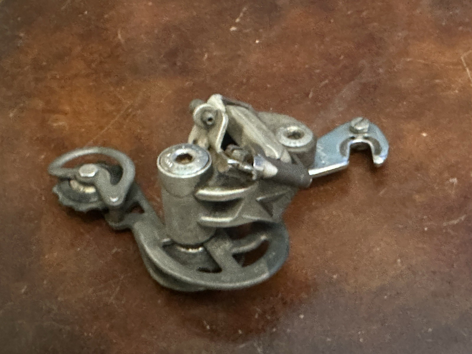 Vintage SunTour V-GT Luxe Rear Derailleur Long Cage Alloy Silver Friction