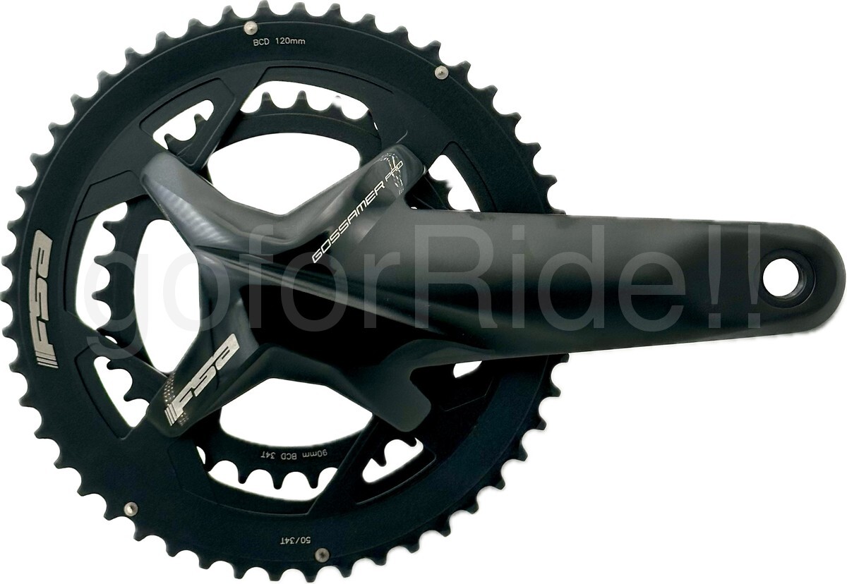 Full Speed Ahead Gossamer Pro BB386EVO Bike Crankset – 170mm 11/12-Speed 50/34t