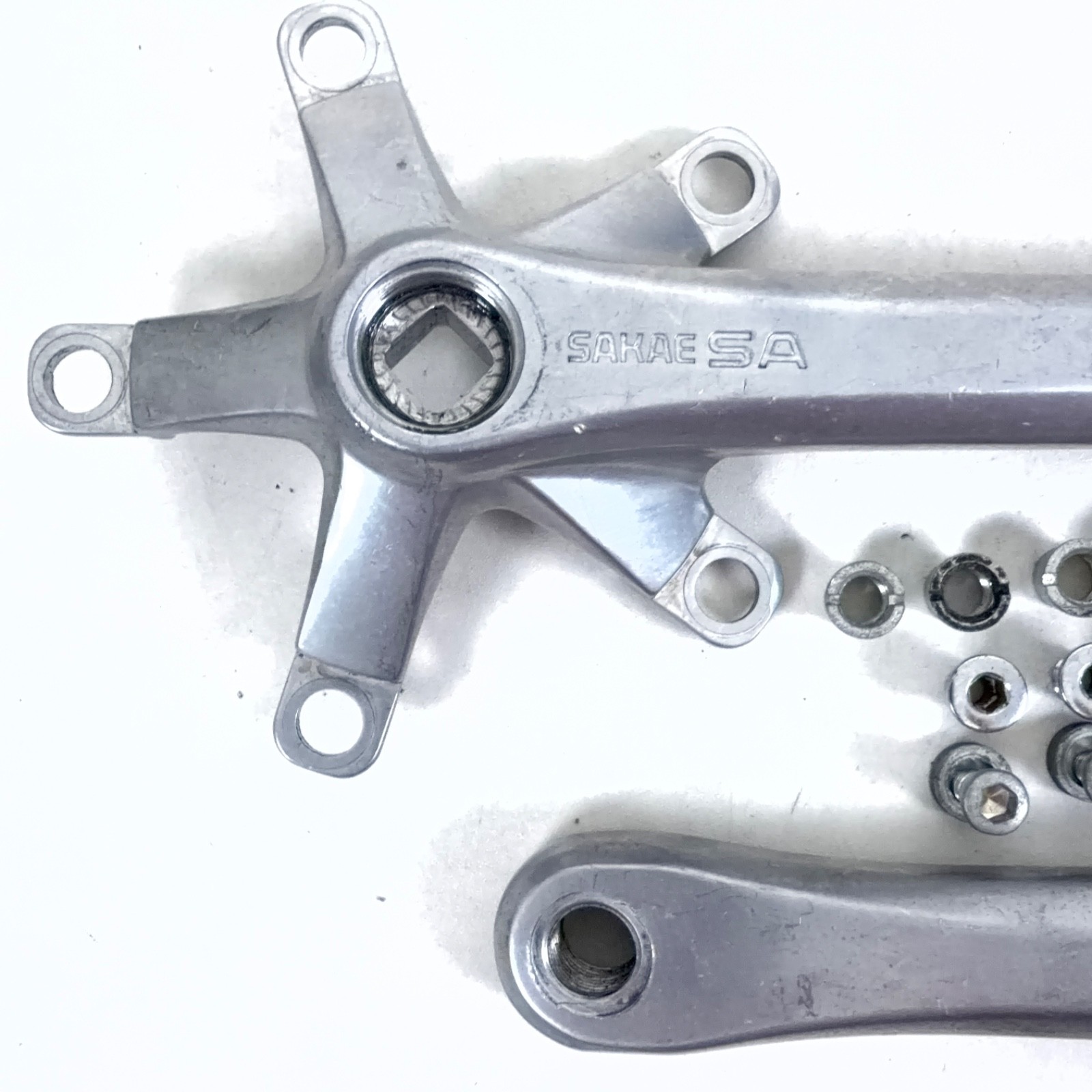 Sakae SA Crank Set 110/74BCD 175mm Arms Double/Triple w/ Hardware