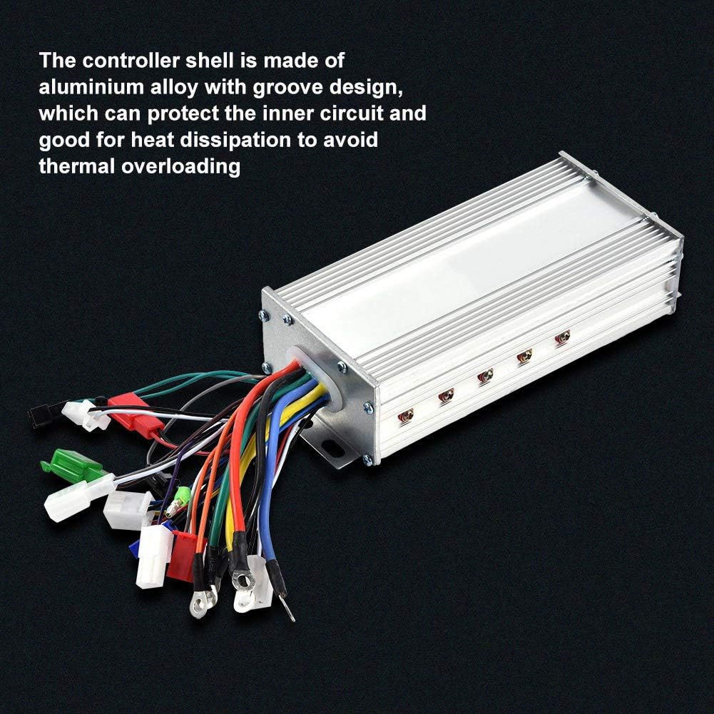 Motor Brushless Controller, 36V/48V 1000W Motor Sine Controller for Scooter