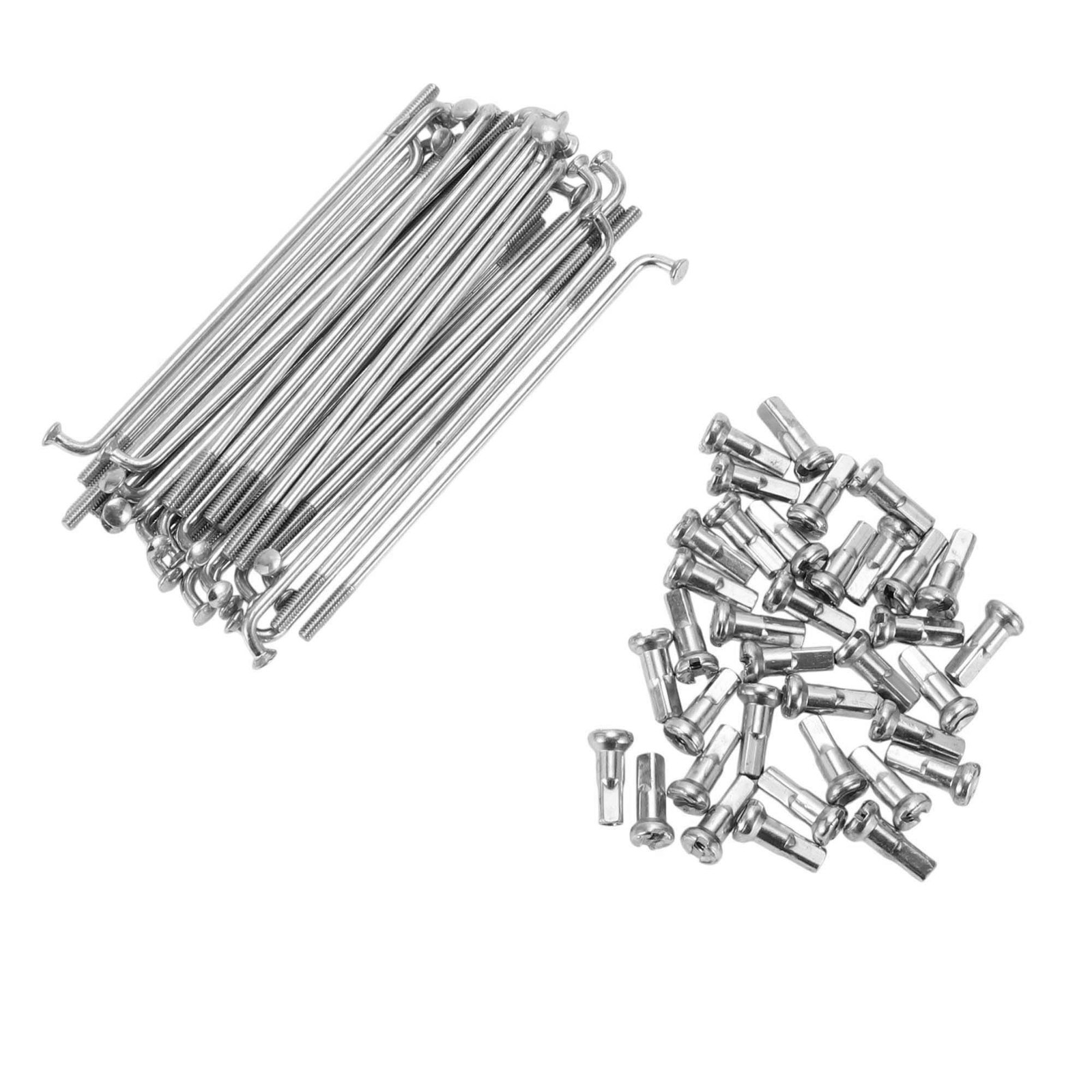 Bicycle Spokes 14G 71MM MTB Carbon Steel Silver 36Pcs