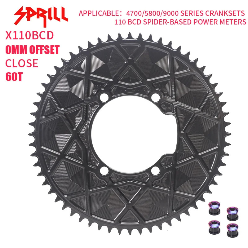 110BCD AERO Narrow Wide Chainring 54-66T Bicycle Chainwheel 9-12speed Sprocket