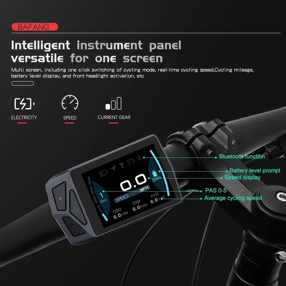 E-bike LCD Color Display Instrument 36V48V52V SW102T DZ40 600C BF-UART Protocol