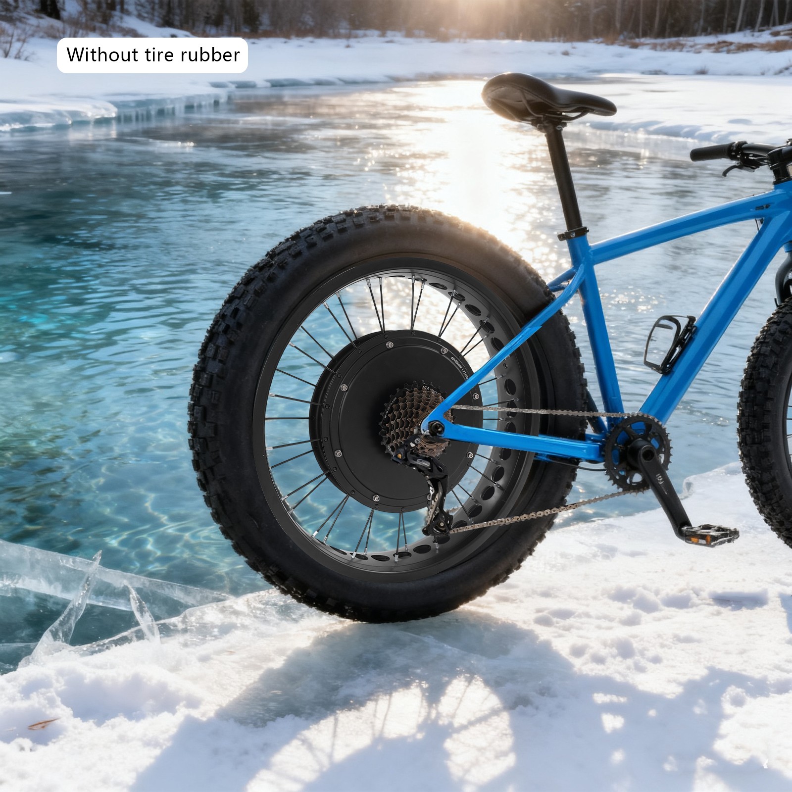 20″ 48V Fat Tire Electric Bike Rear Wheel Hub Motor Snow Bike Conversion Kit 2KW