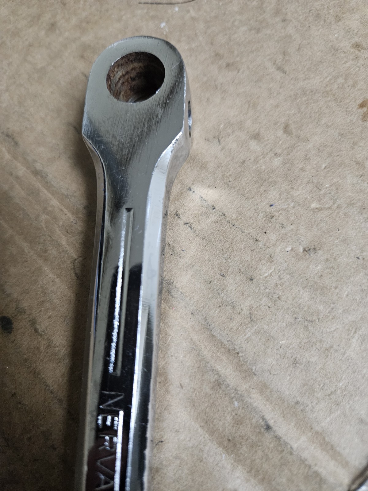 Vintage NOS Nervar 3 Arm Cottered Crankset 165mm arms, 52/47T, France