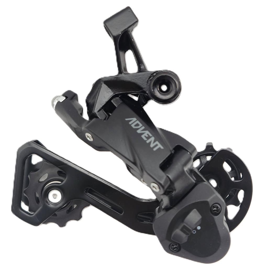 microSHIFT ADVENT 9 Speed Medium Cage Rear Bicycle Derailleur With Clutch Black