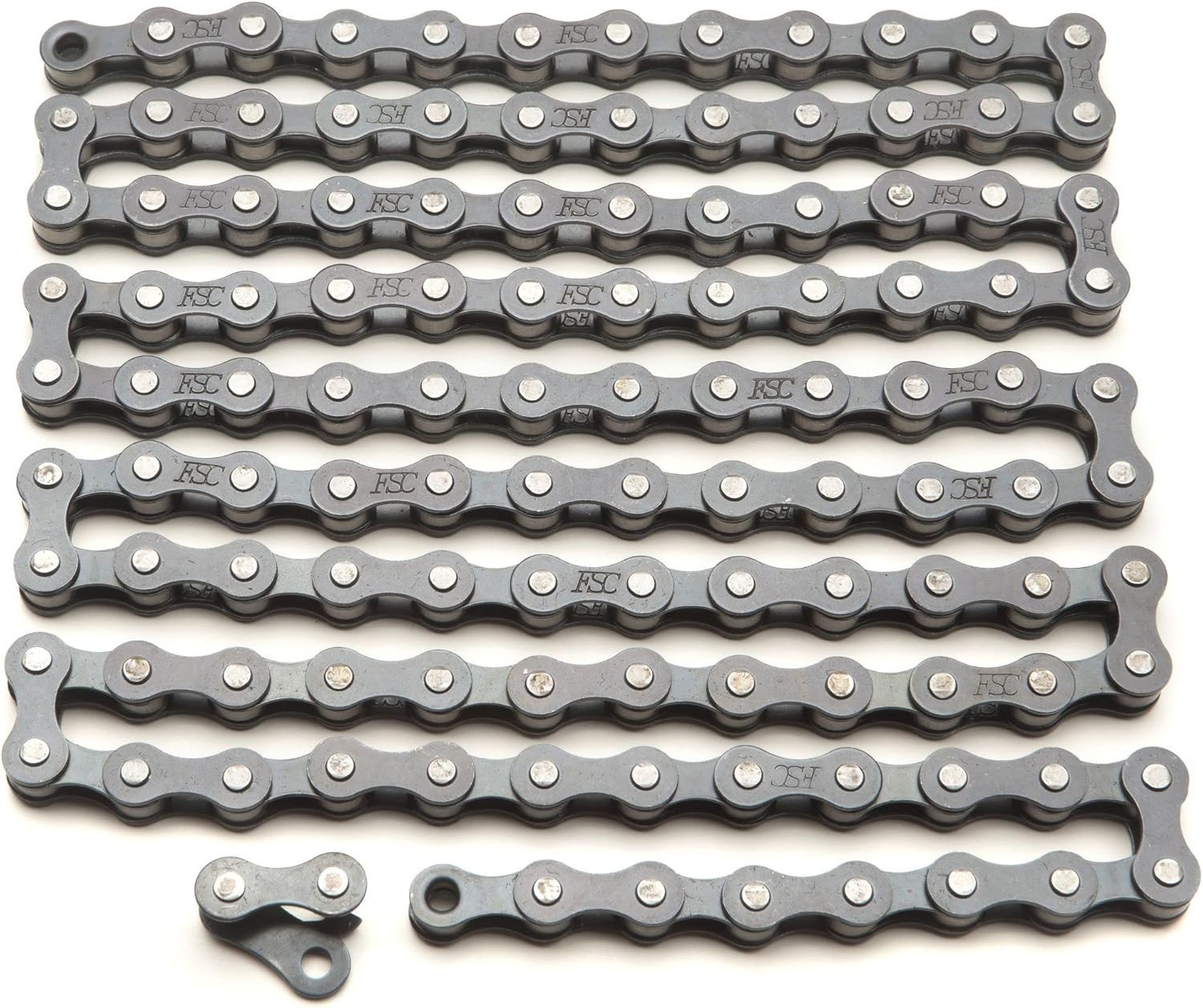 Chain, Steel Replacement Chain, 112 Links, Fits Derailleur & Non-Derailleur B…