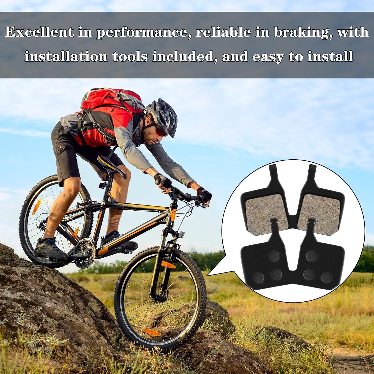 4 Pairs Disc Brake Pads Replacement for Magura MT5, MT7 Bikes