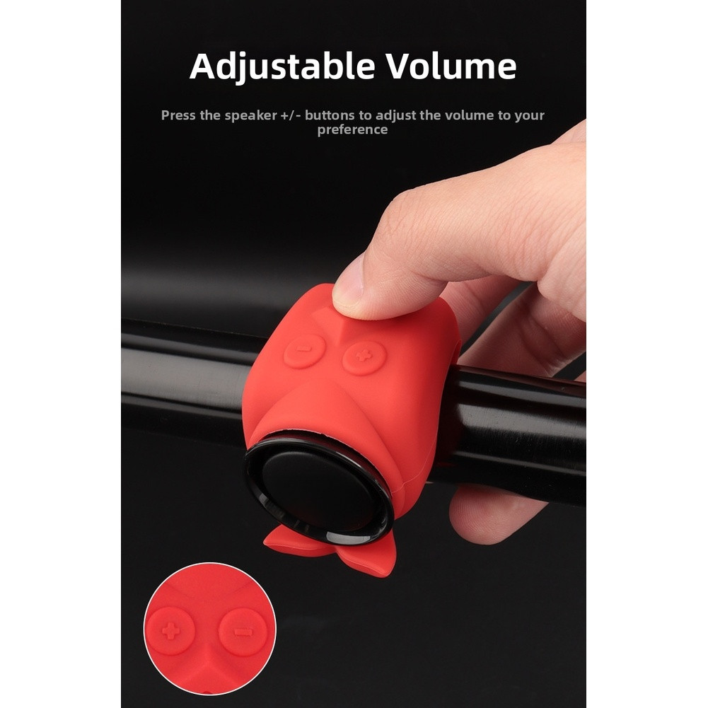 120dB Waterproof Bicycle Sound Device with Volume Control Type-C Input