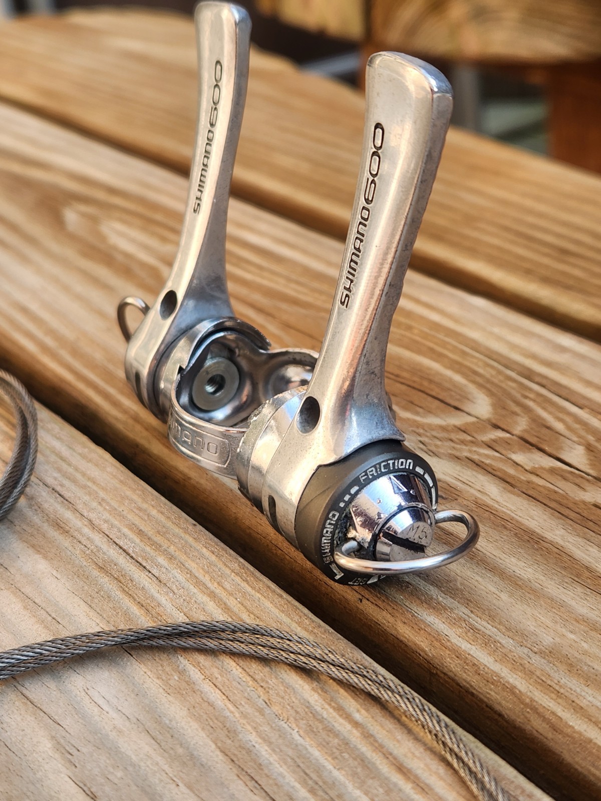 Vintage Shimano 600 SL-6208 Downtube Shifter Set 6 Speed SIS Friction Road 6s