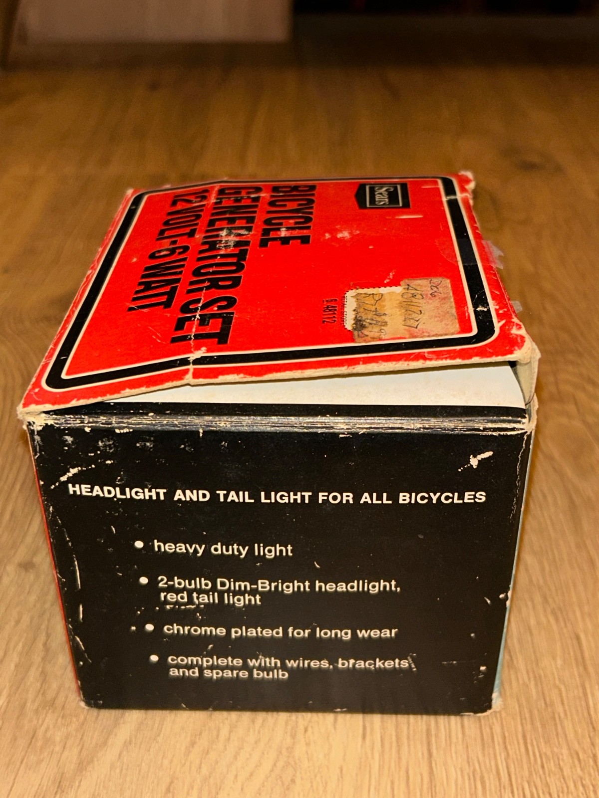 NOS Sears Generator + Battery Head Light Set Bicycle Screamer Murray AMF Huffy