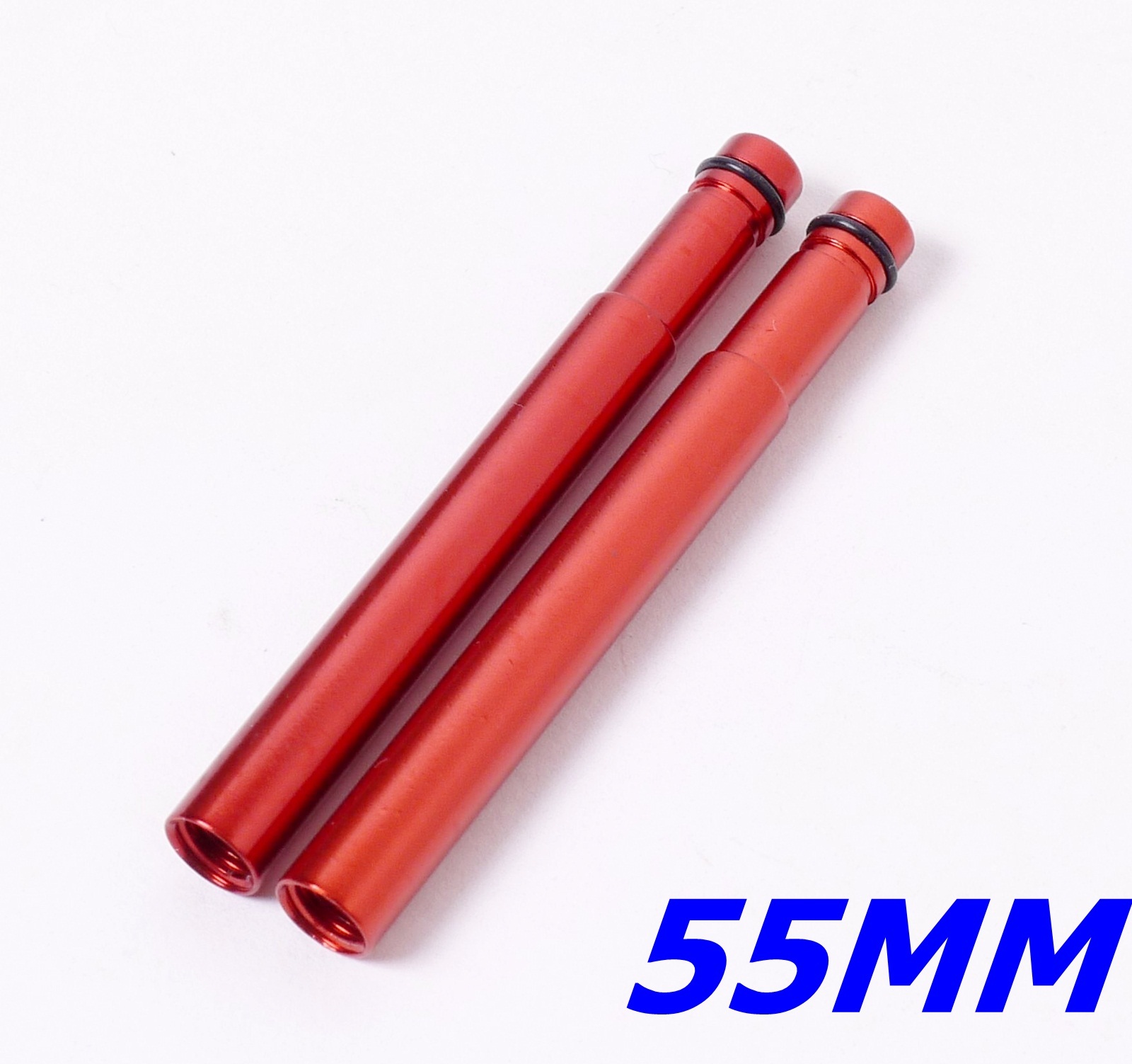 mr-ride 7075 CNC Presta Valve extenders 55mm Anodized Red 2pc