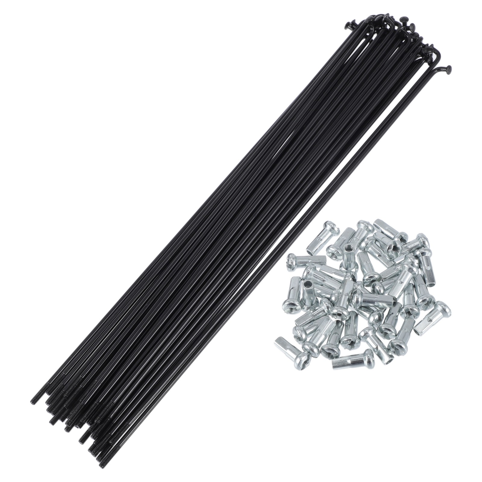 Set of 13 Universal Black Steel 231mm Bicycle Spokes