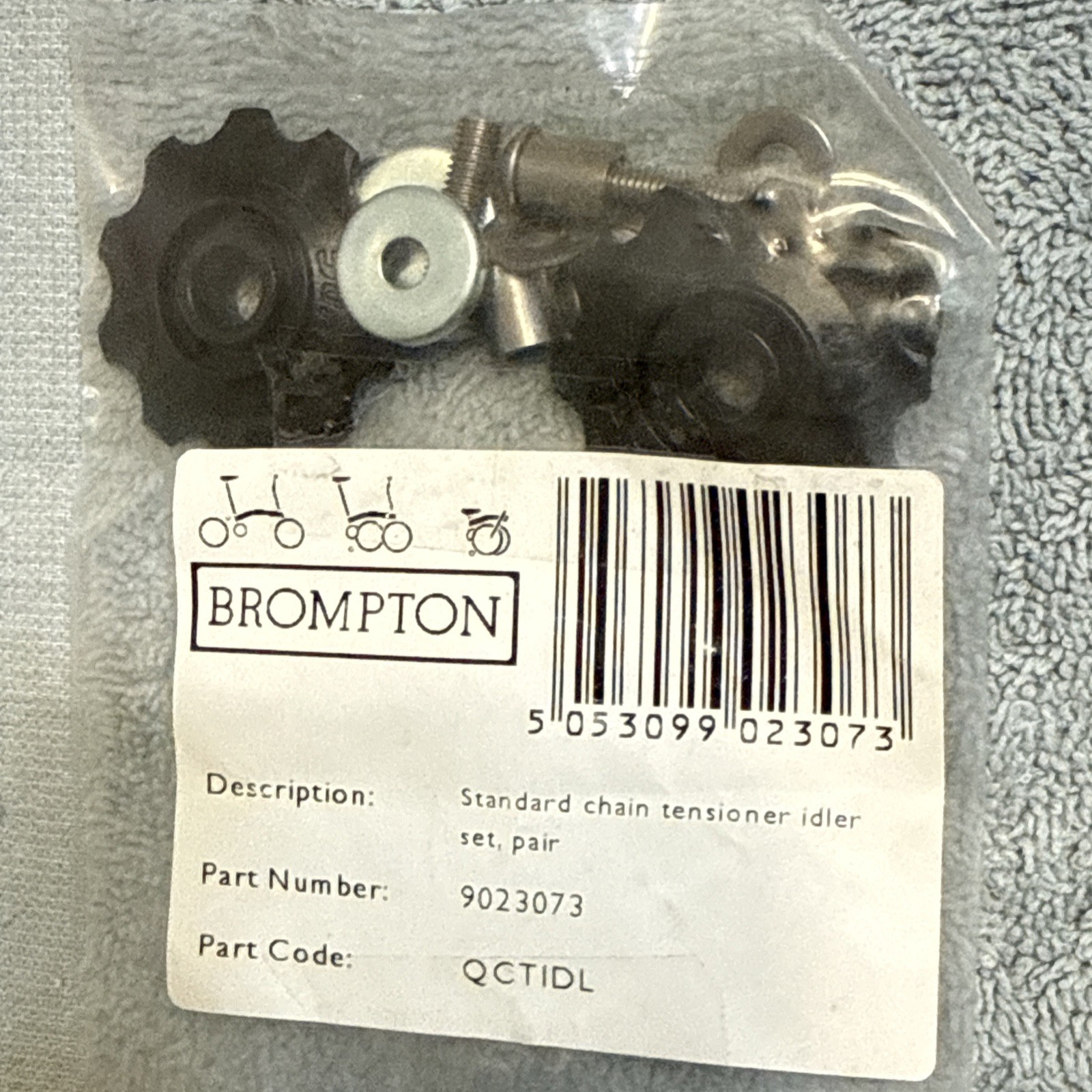 Brompton pulley wheels for Chain Tensioner -set of 2 idlers for non-derailleur