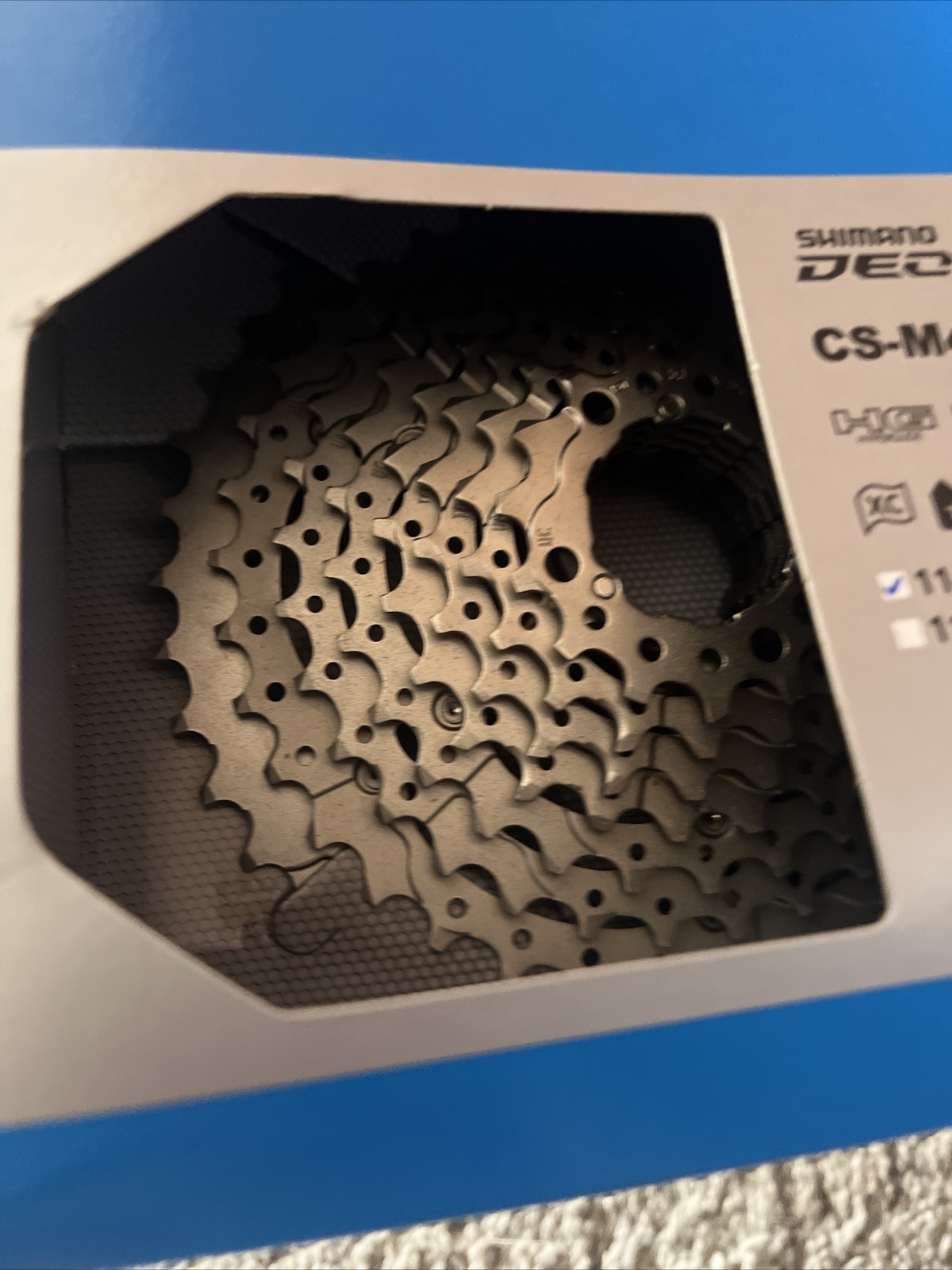 SHIMANO DEORE CS-M4100 CASSETTE, 10 SPEED, 11-42T, SILVER, ECSM410010142