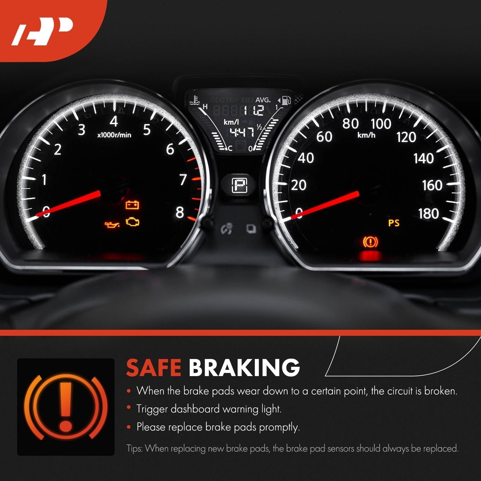 A-Premium Brake Pad Wear Sensor for BMW 135i 2011-2013